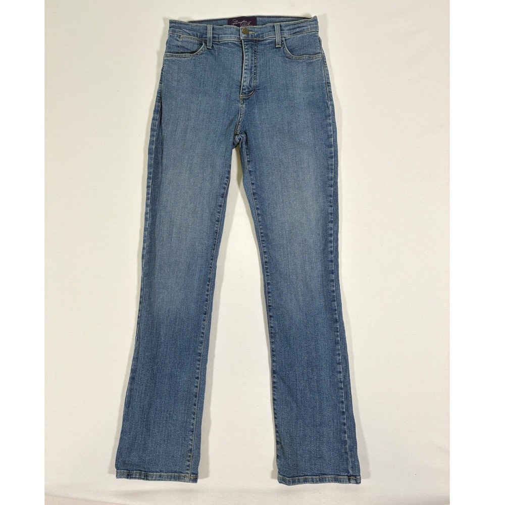 NYDJ Not Your Daughters Jeans Blue Straight Leg High Rise Denim USA Size 8
